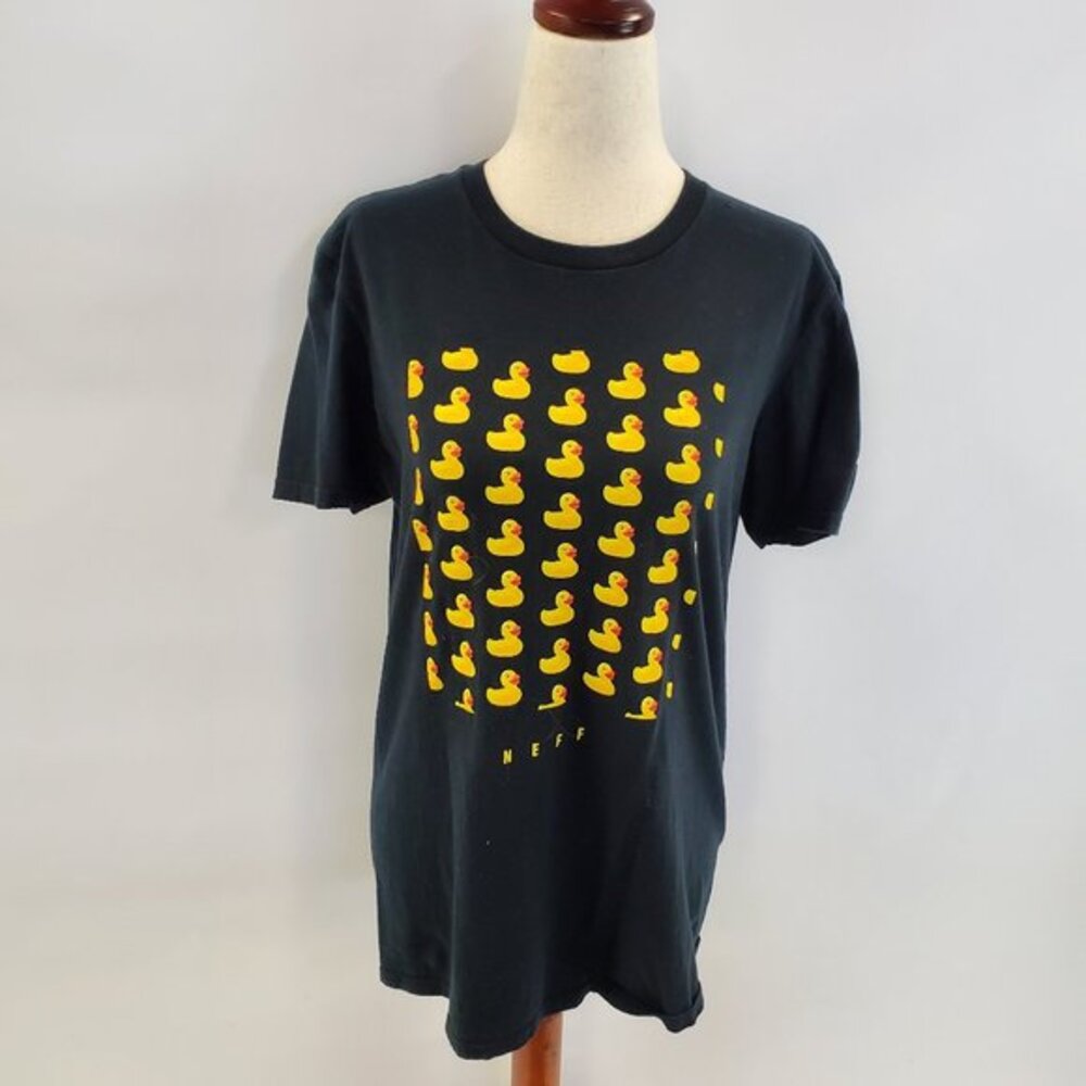 Men’s Neff Black Tee with Duck Graphics